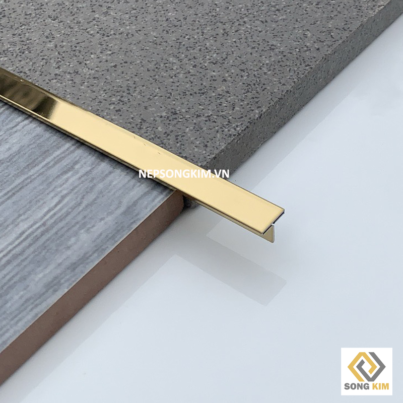 Nẹp Inox T8 Vàng Bóng