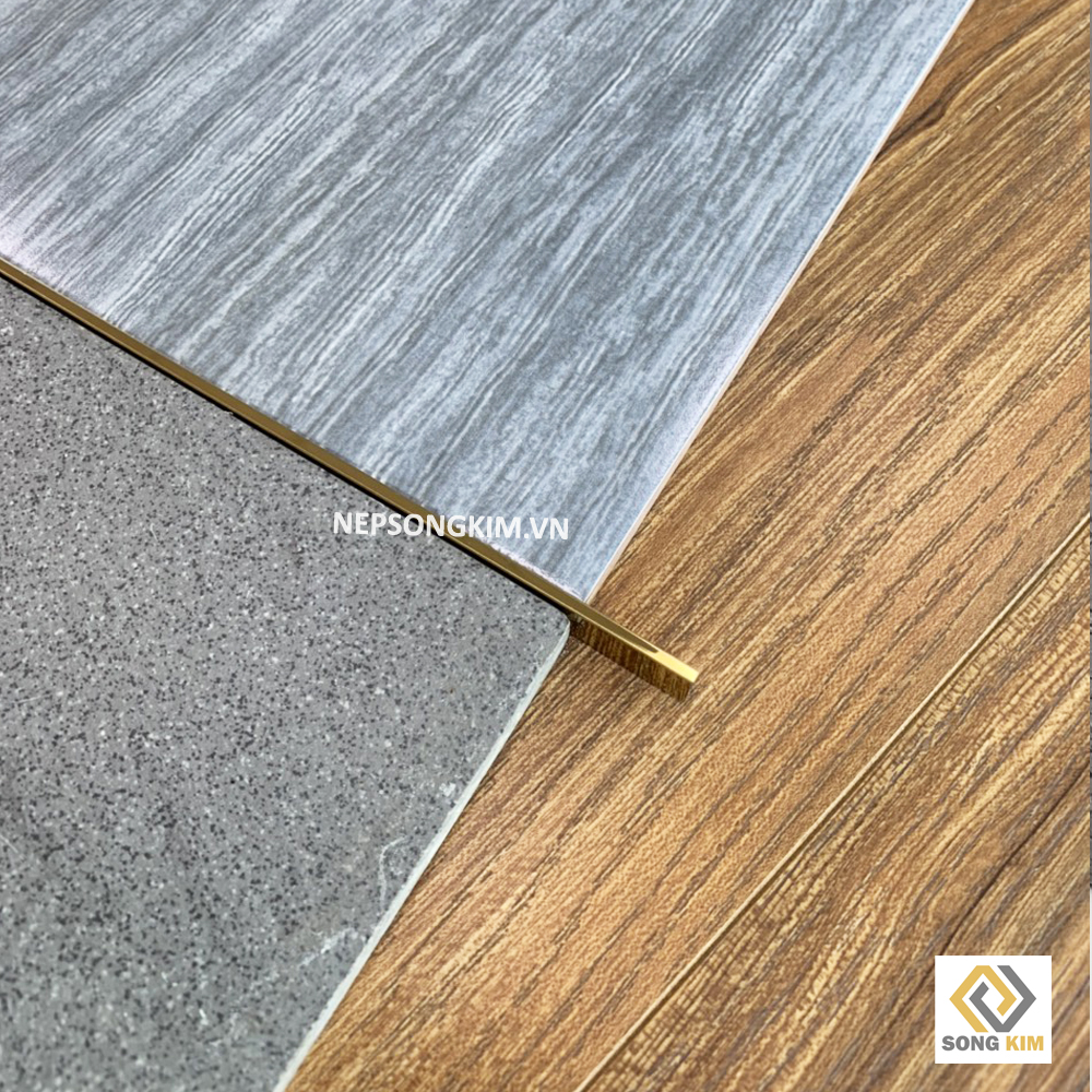 Nẹp Inox U3 Vàng Bóng