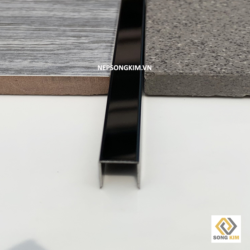 Nẹp Inox U10 Đen Bóng