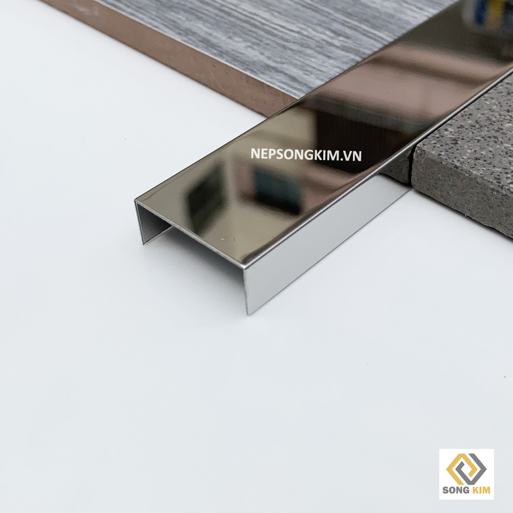 Nẹp inox U25 Bạc Bóng