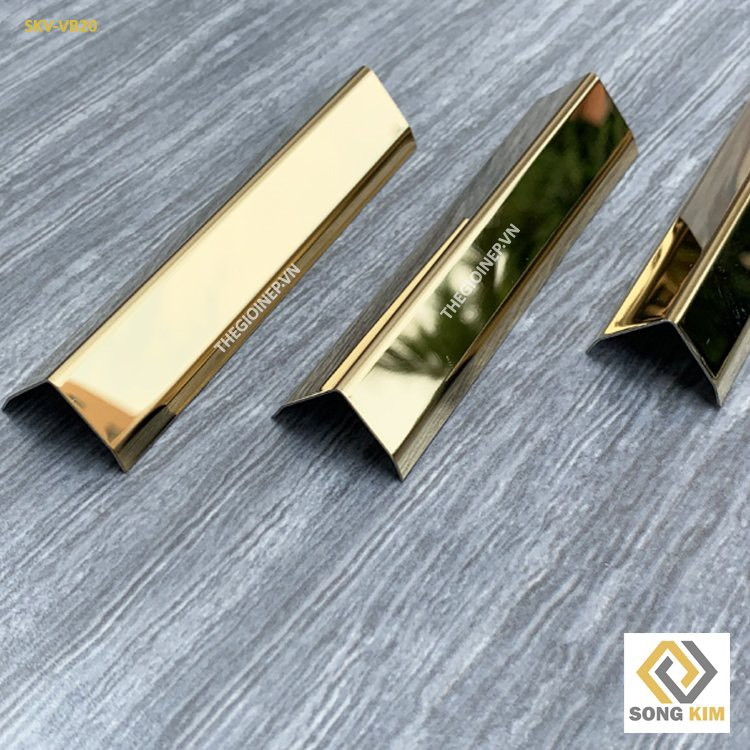 Nẹp Inox V15 Vàng Bóng