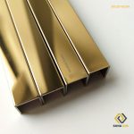 nẹp inox U10 vàng bóng