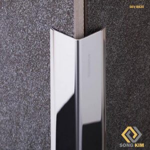 Nẹp inox bạc bóng V20